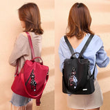 Waterproof Oxford Backpack for Women, 15.6" Laptop College Schoolbag