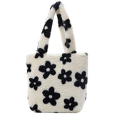 Fluffy Shoulder Bag Plush Handbag Wallet Tote Bag For Autumn And Winter
