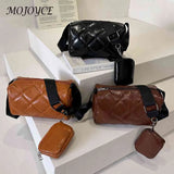 Women Handbags with Small Purse PU Shoulder Bag Large-capacity Portable