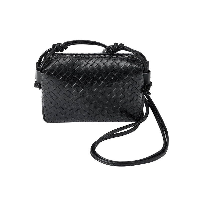 Women's Diamond Plaid Shoulder Bag Adjustable Strap Zip Crossbody