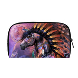 Ladies Zipper Purse Large Capacity Animal Horse Wallet