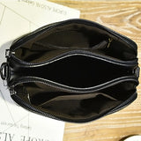 Embroidered Shoulder Bag Double Pouch Lady Bag