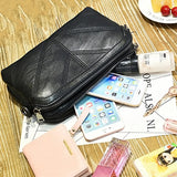 Embroidered Shoulder Bag Double Pouch Lady Bag