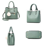 Women's Versatile Shoulder Bag with Hair Ball Handbag
