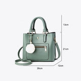 Women's Versatile Shoulder Bag with Hair Ball Handbag