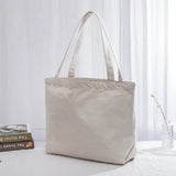 Ladies Canvas Shoulder Bag Japanese Solid Large-Capacity Handbag