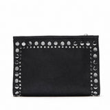 Matte Leather Chain Shoulder Bag Rivet Messenger Clutch