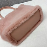 Large Capacity Ladies Handbag Warm Tote Bag Purse Soft Plush Shoulder Bag