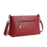 Casual Leather Plaid Messenger Bag Single Shoulder Solid Small Square Bag