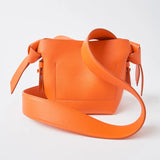 Large Capacity Tote Bucket Bag Leather Shoulder Messenger Bag