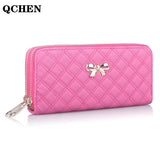 Bowknot Women Wallet Long Clutch Multi-card Phone 858