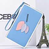 Women's Long Wallet Lychee Pattern Mobile Phone Bag European Multifunctional