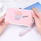 Women's Long Wallet Lychee Pattern Mobile Phone Bag European Multifunctional