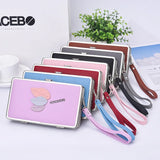 Women's Long Wallet Lychee Pattern Mobile Phone Bag European Multifunctional