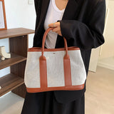 Women's Messenger Handbag Contrast PU Leather Travel Shoulder Bag