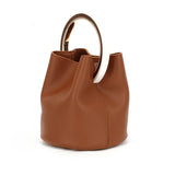 Vintage Chains Crossbody Handbag Women Ring Bucket Bag