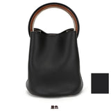 Vintage Chains Crossbody Handbag Women Ring Bucket Bag