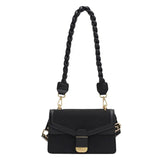 Retro PU Shoulder Bag with Zipper Compartment