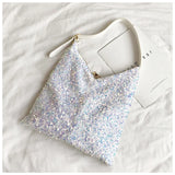 Sequined Large Capacity Shoulder Bag Messenger Handbag