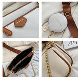 3-in-1 Small Wallet Chain Shoulder Bag Set