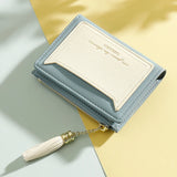 Ladies Zipper Wallet Girl Short Two-Fold Multi-Card Wallet Mini Clutch