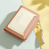 Ladies Zipper Wallet Girl Short Two-Fold Multi-Card Wallet Mini Clutch