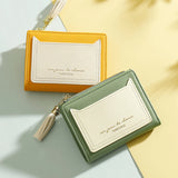 Ladies Zipper Wallet Girl Short Two-Fold Multi-Card Wallet Mini Clutch