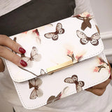 Ladsoul Literary Women Bag Shoulder Bag Flower & Butterfly Print Crossbody Bags