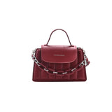 Ladsoul Pu Leather Crossbody Bag Small Shoulder Bag Chain Flap Bag