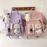 Ladsoul High School Backpack for Teenage Girl Women Waterproof