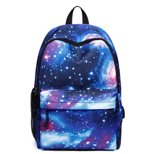 Ladsoul Starry Sky Canvas Backpack Large Capacity Travel USB Charging