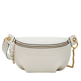 Ladsoul All-match High Shoulder Wild Chest Crossbody Bag Women Waist Packs Leath