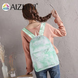 Lady Nylon Backpack Print School Shoulder Bag Large Capacity Bagpack