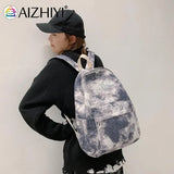 Lady Nylon Backpack Print School Shoulder Bag Large Capacity Bagpack