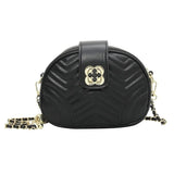Embroidered Chain Shoulder Bag Beaded Messenger Crossbody Handbag