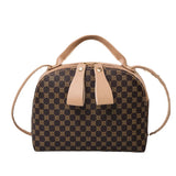 Plaid Shell Bag Crossbody Handbag for Women