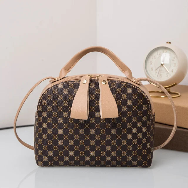 Plaid Shell Bag Crossbody Handbag for Women