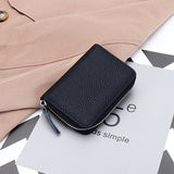 Lady Card Purse Zipper Card Wallet ID Card Case Holder Lady Coin Purse