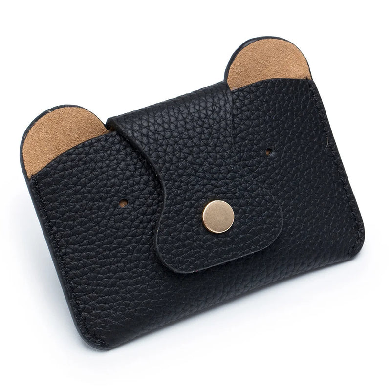 Lady Change Purse Short Wallet Card Bag Leather Mini Purse