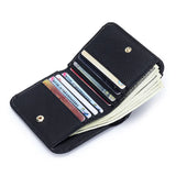 Lady Coin Purse Leather Wallet Women's Japanese Folding Leather Pocket