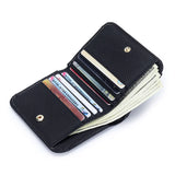 Lady Coin Purse Leather Wallet Women's Japanese Folding Leather Pocket