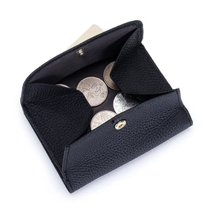 Lady Coin Purse Leather Wallet Women's Japanese Folding Leather Pocket