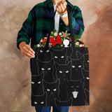 Sumi Cat Printed Eco Handbag Shopping Casual Shoulder Bag