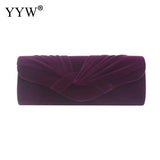 Lady Envelope Clutch Bag Chain Tote Red Beige Handbag