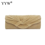 Lady Envelope Clutch Bag Chain Tote Red Beige Handbag