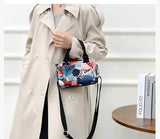 Lady Nylon Print Shoulder Handbags Crossbody Tote Square Bags