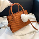Women Felt Shoulder Bag Casual Portable Clutch Purse Handbags