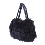 Women's Faux Rabbit Fur Handbag Shoulder Messenger Bag