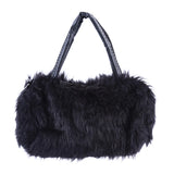Women's Faux Rabbit Fur Handbag Shoulder Messenger Bag