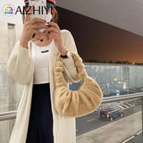 Women's Winter Plush Shoulder Bag Soft Cloud Handbag